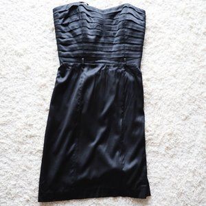 Black Silk Cocktail Dress, Betsy Johnson, Size 10